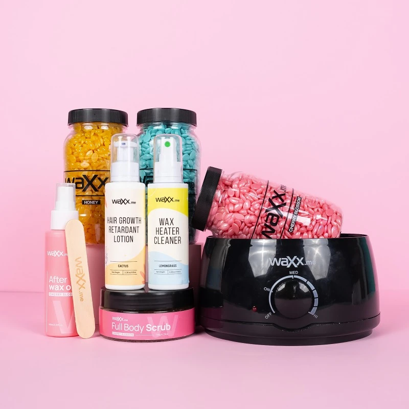 WaXx Box Pink Touch  + Regalo: Loción retardante para el crecimiento de los vellos 