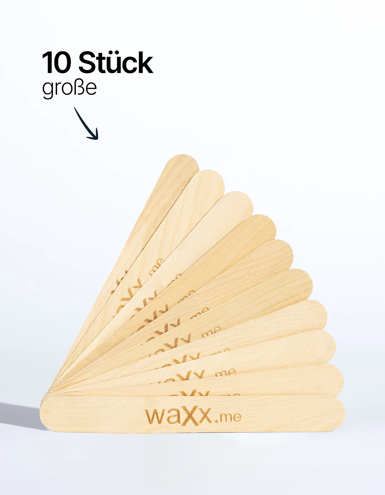 Große Holzspatel – 10 Stück