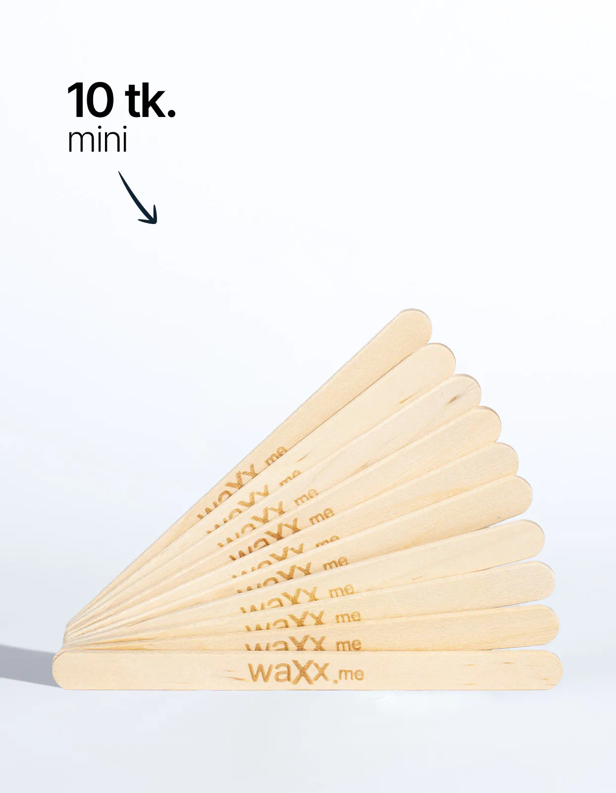 Puidust mini spaatlid - 10 tk.