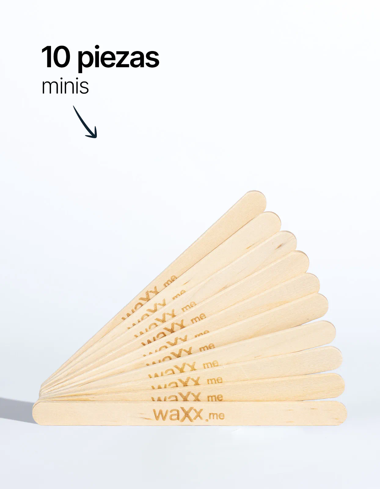 Espátulas de madera minis: 10 piezas