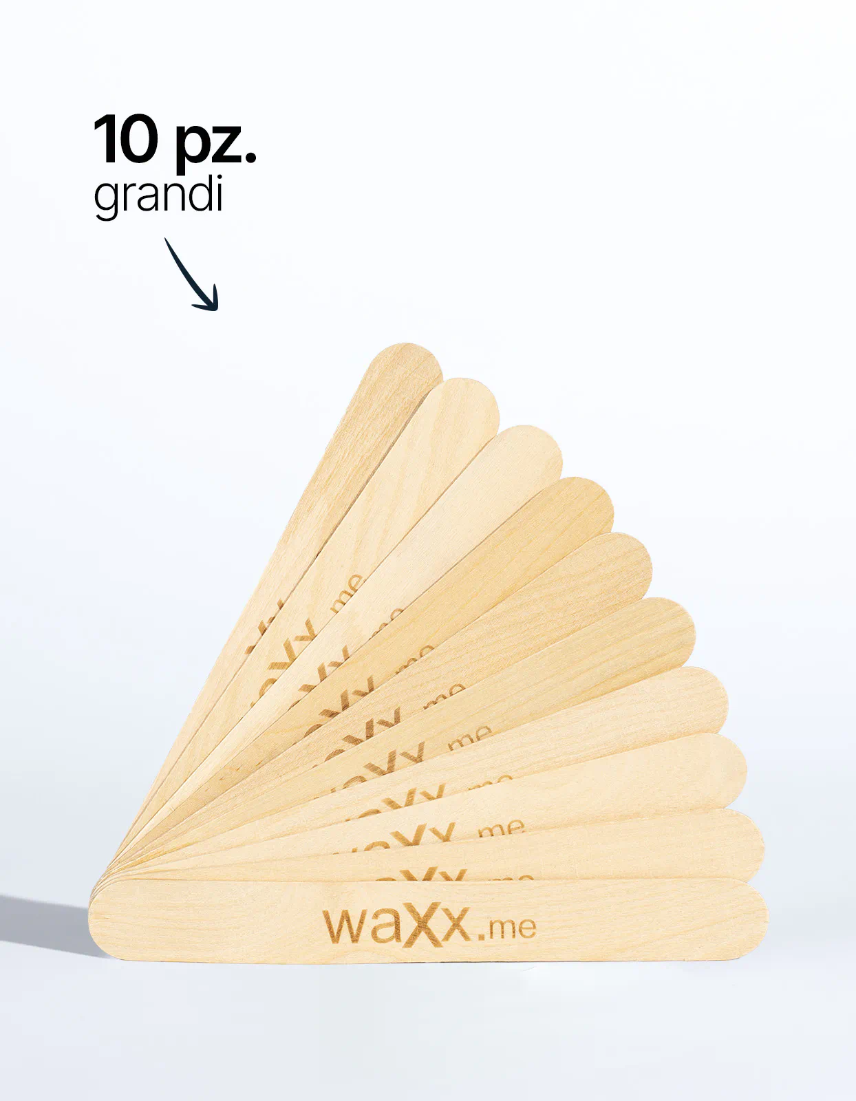 Spatole in legno grandi – 10 pz.