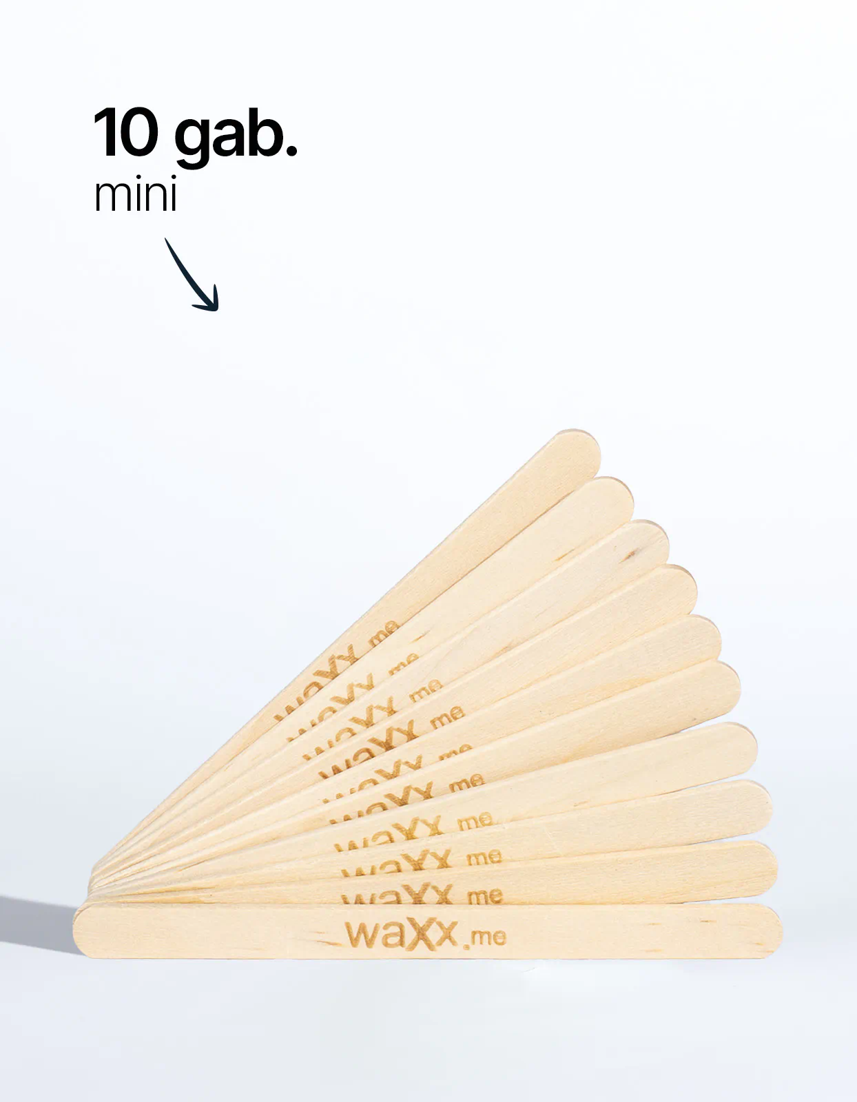 Mini koka lāpstiņas - 10 gab.