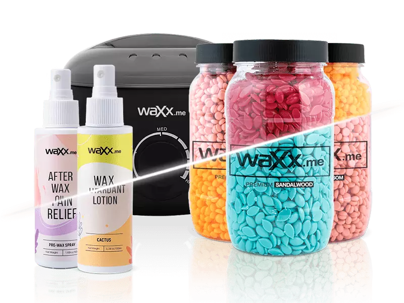 Promo: 3 body waxes, 2 bodycare products, wax heater