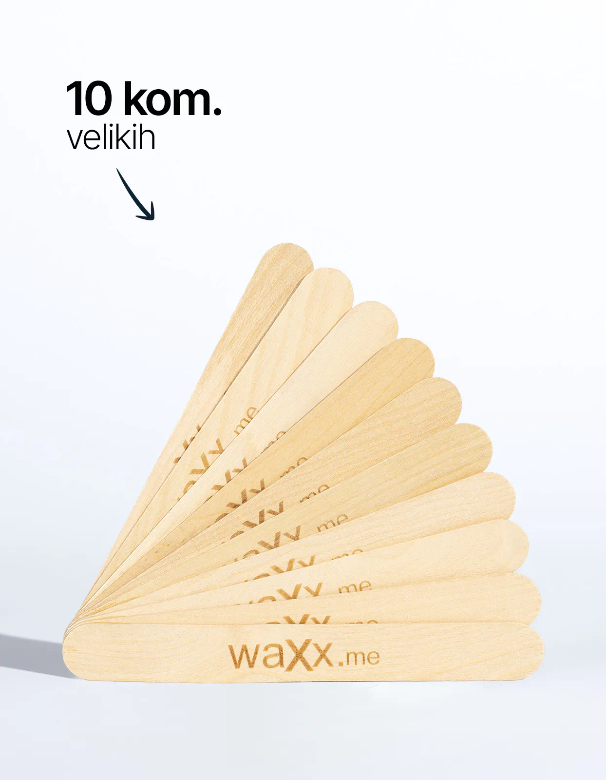 Velike drvene špatule – 10 kom.